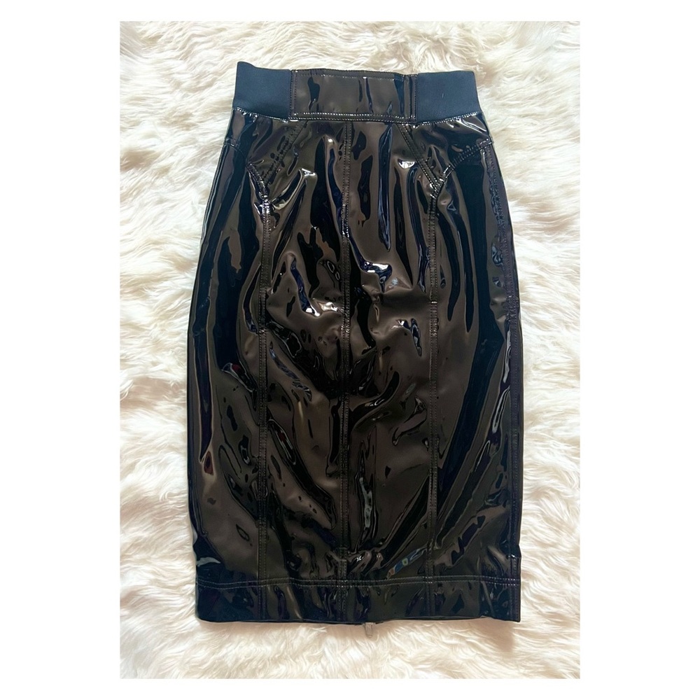 New! THE MARC JACOBS Vinyl High Waist Pencil Skirt - Picture 9 of 10